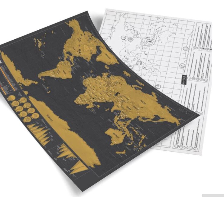 DELUXE WORLD SCRATCH MAP