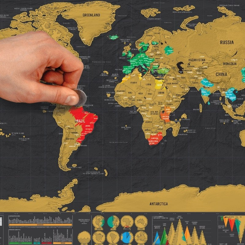 DELUXE WORLD SCRATCH MAP